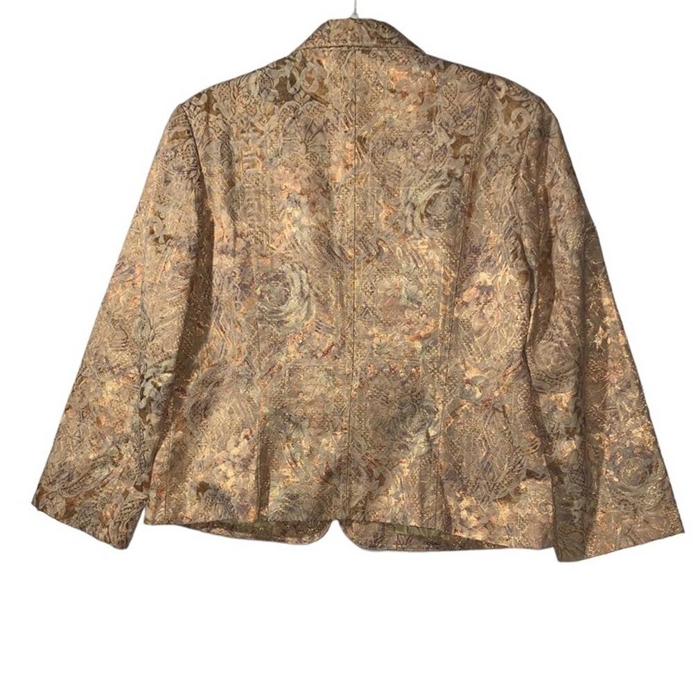 Vintage Blazer Fancy Lady 80's gold size 16 - Picture 3 of 7